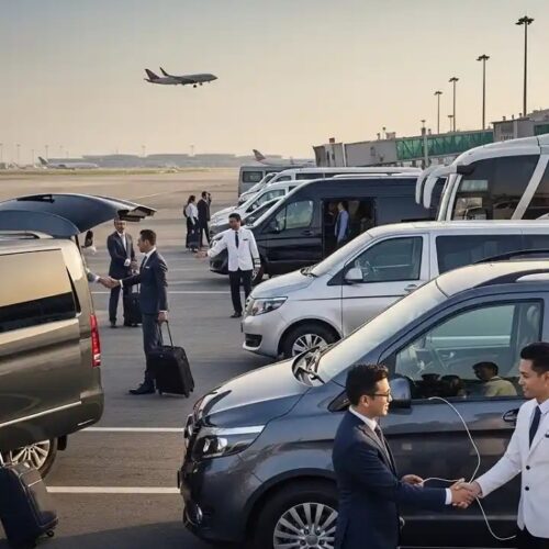 Professional Airport Transfer Fleet with Chauffeur Service