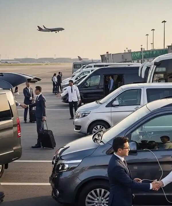 Professional Airport Transfer Fleet with Chauffeur Service